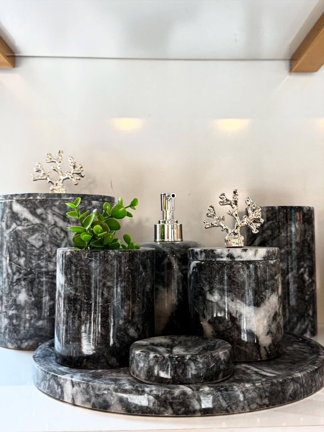 ANTRASİT KLASİK MODEL BANYO SETİ - Pietro Di'Marble