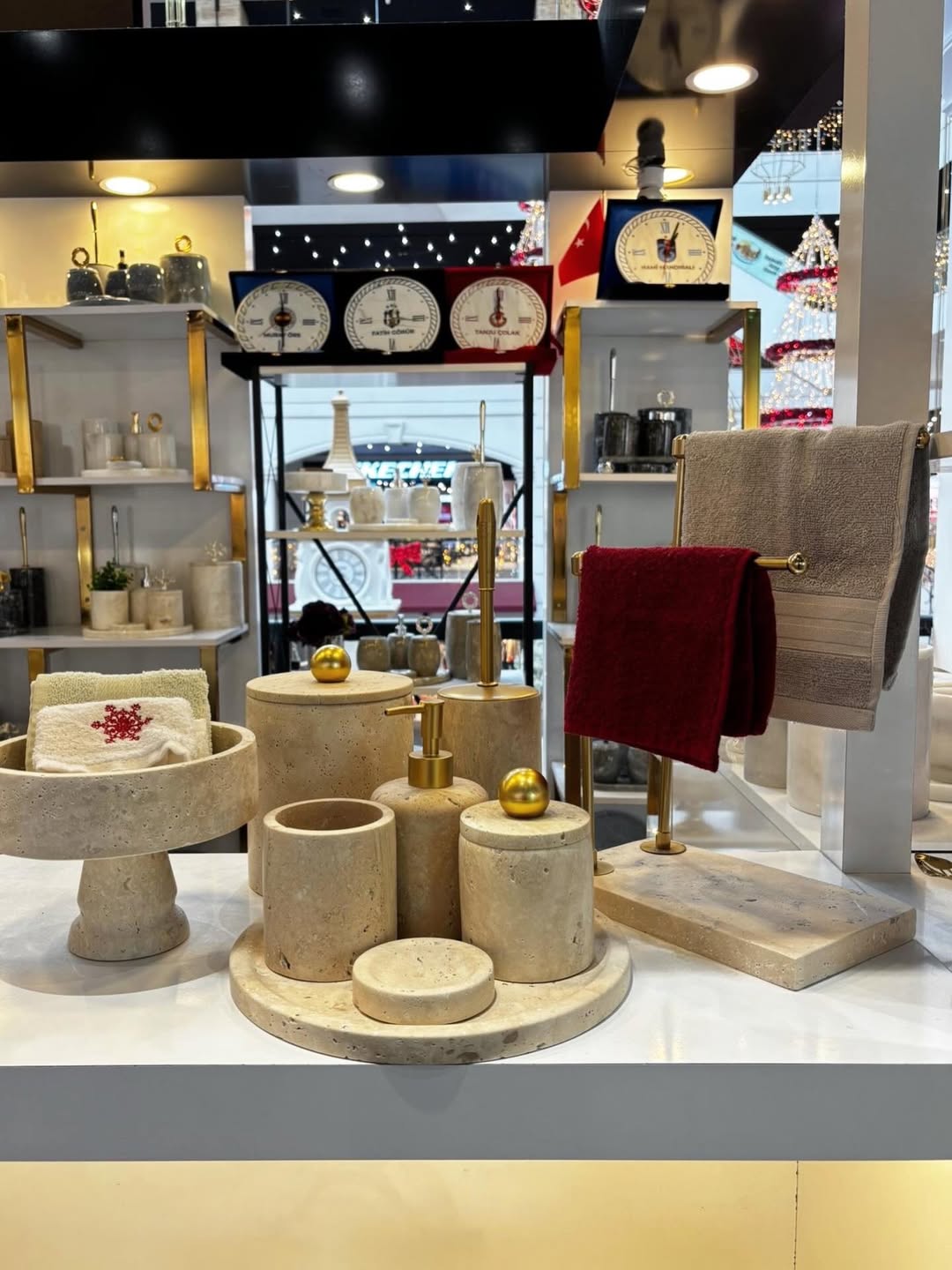 SARI TRAVERTEN KLASİK MODEL BANYO SETİ - Pietro Di'Marble